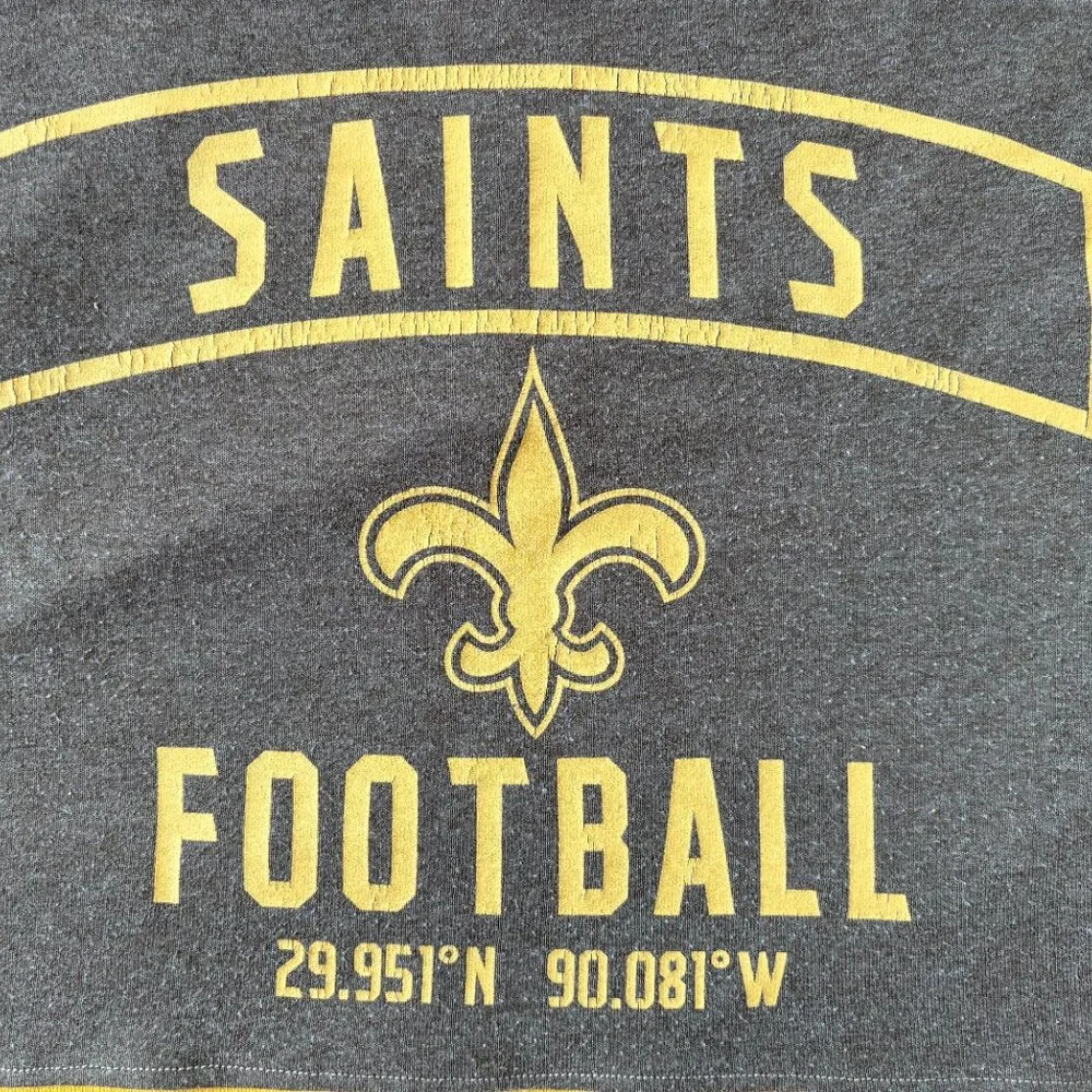 New Orleans Saints NFL Handmade reworked t-shirt 16x16 throw Pillow Cover